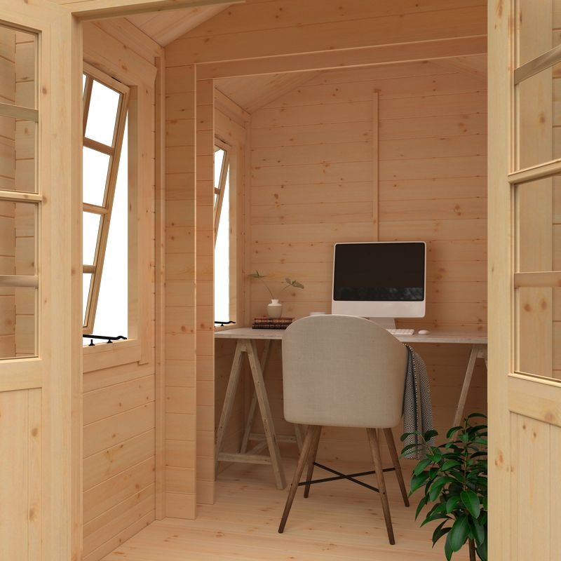 Redlands 6' x 8' Cypress Log Cabin | Sheds.co.uk
