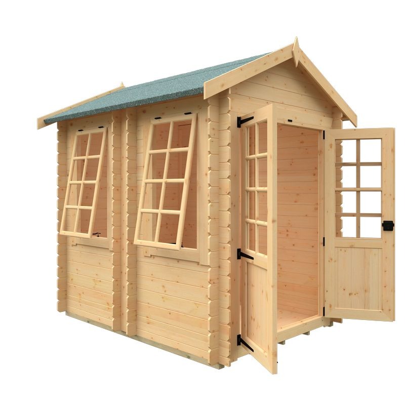 Redlands 6' x 8' Cypress Log Cabin | Sheds.co.uk