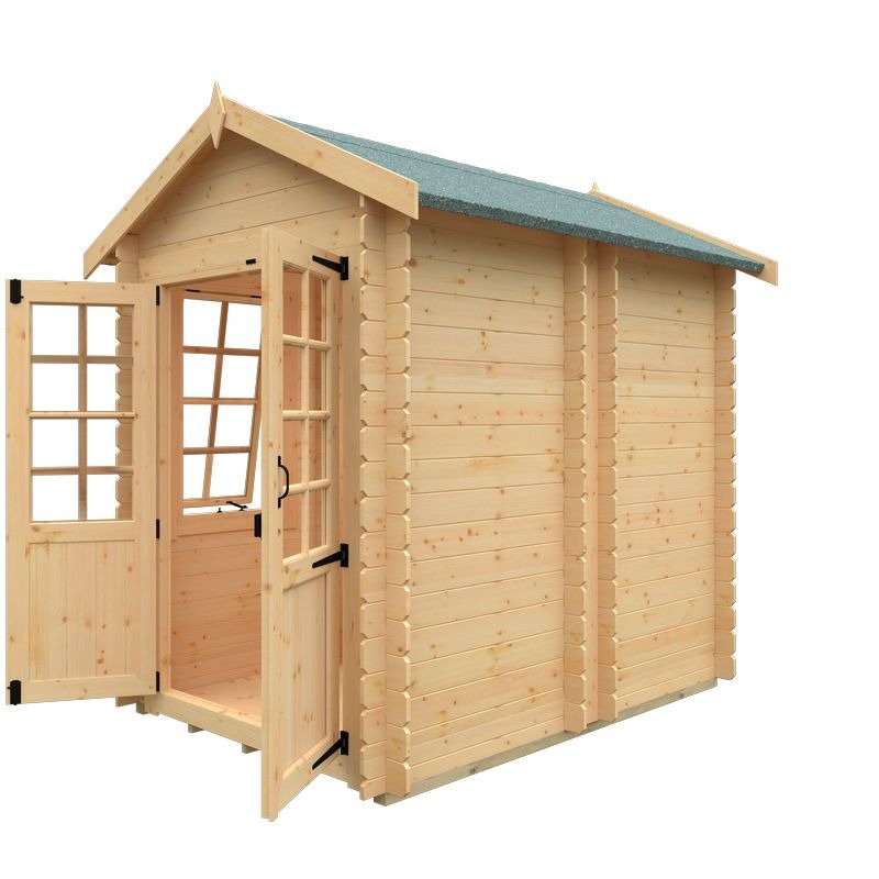 Redlands 6' x 8' Cypress Log Cabin | Sheds.co.uk