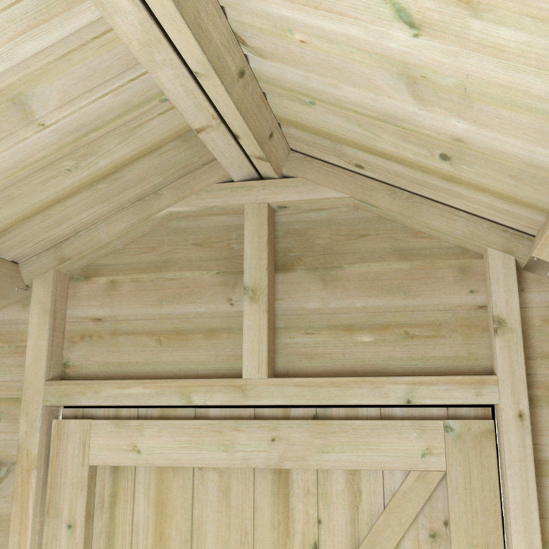 Redlands 8' x 10' Pressure Treated Deluxe Shiplap Apex Shed | Sheds.co.uk