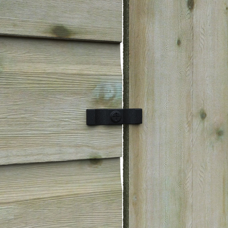 Redlands 8' x 12' Pressure Treated Deluxe Shiplap Pent Shed | Sheds.co.uk