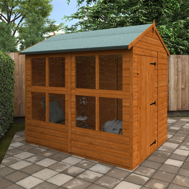Redlands 6' x 8' Raven Summer House | Sheds.co.uk