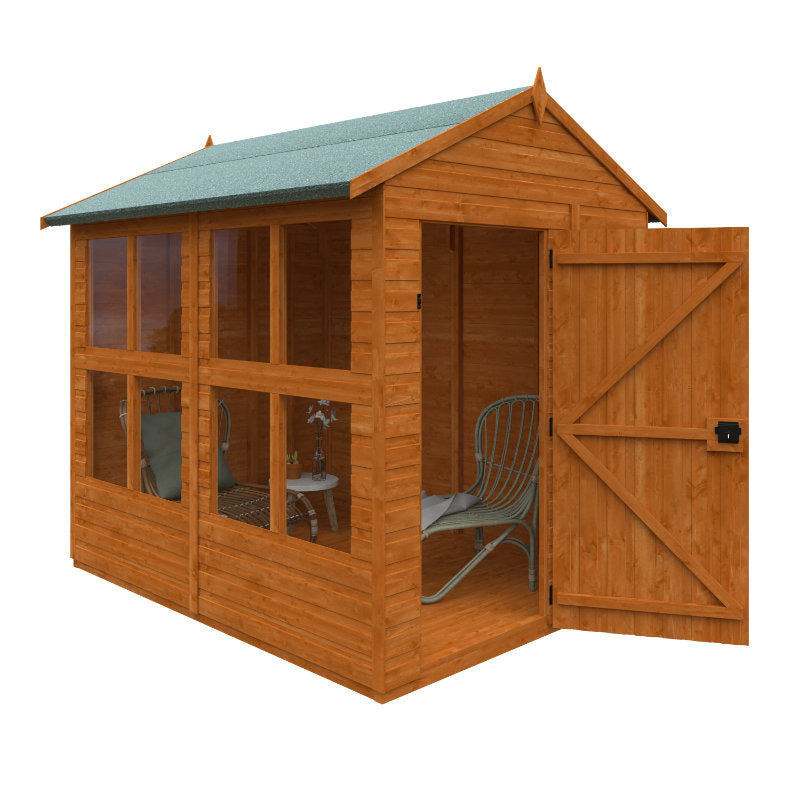 Redlands 6' x 8' Raven Summer House | Sheds.co.uk