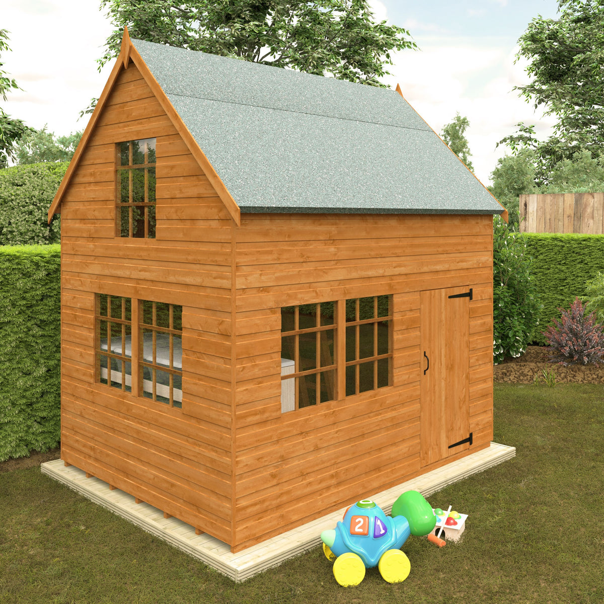 Redlands 8' x 6' Crazy Cottage Playhouse | Sheds.co.uk