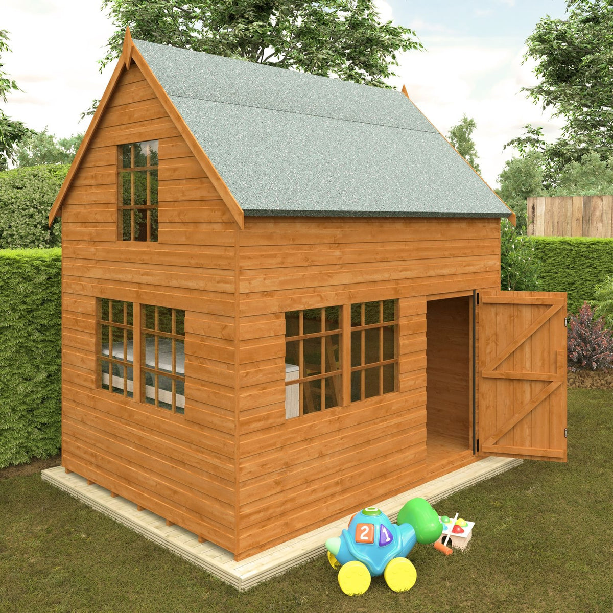 Redlands 8' x 6' Crazy Cottage Playhouse | Sheds.co.uk