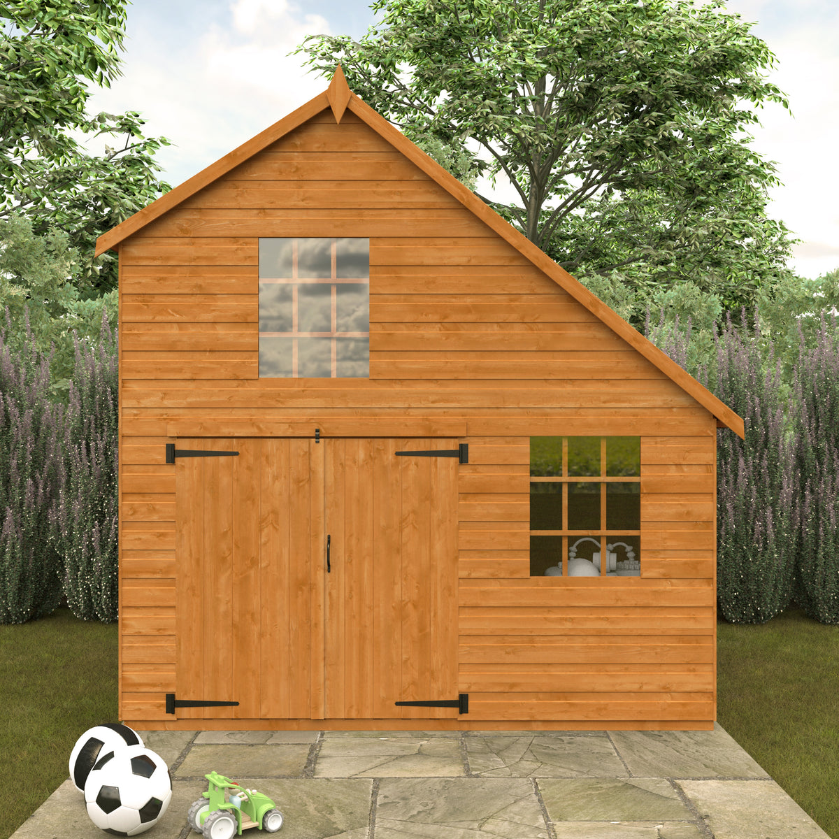 Redlands 8' x 6' Groovy Garage Playhouse | Sheds.co.uk
