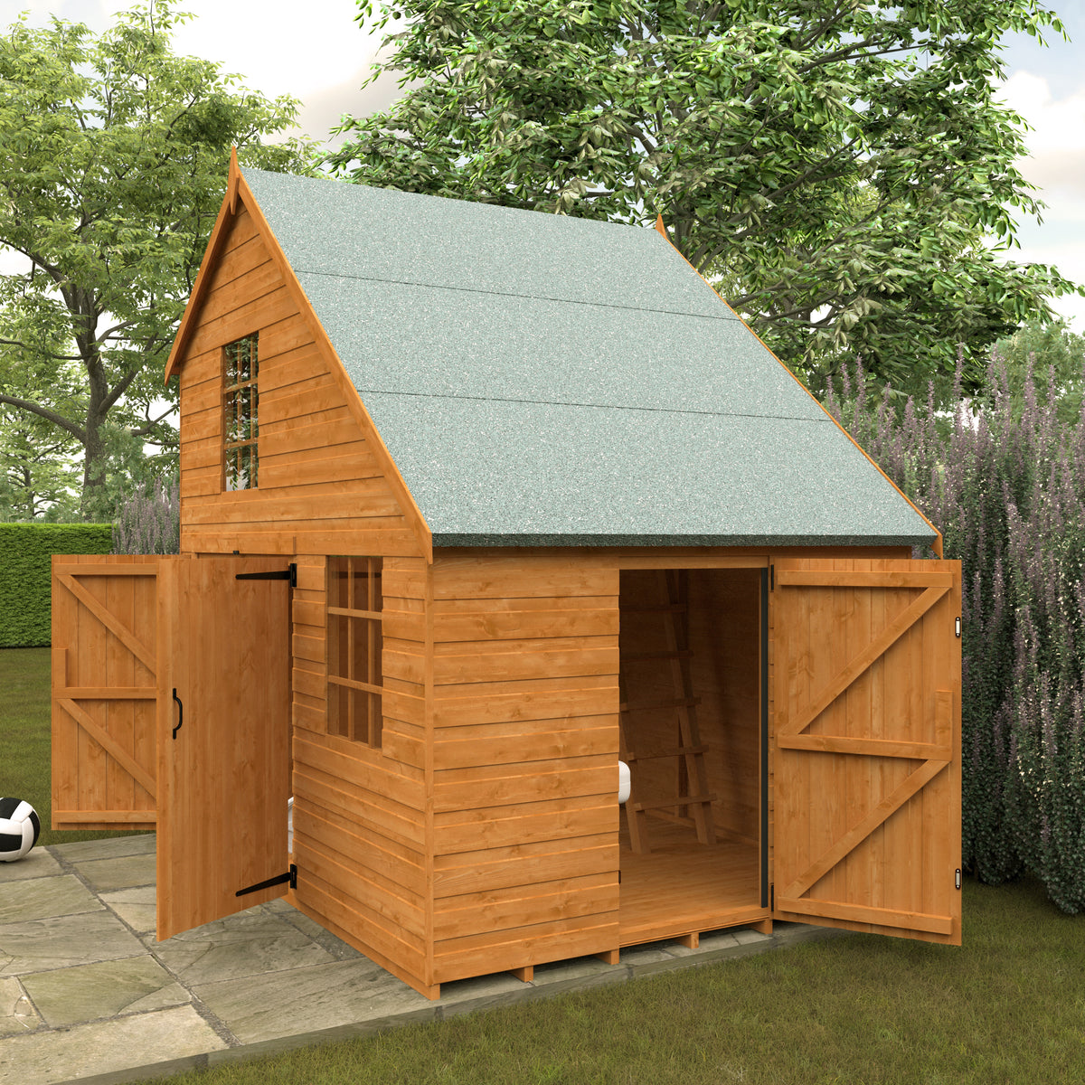 Redlands 8' x 6' Groovy Garage Playhouse | Sheds.co.uk