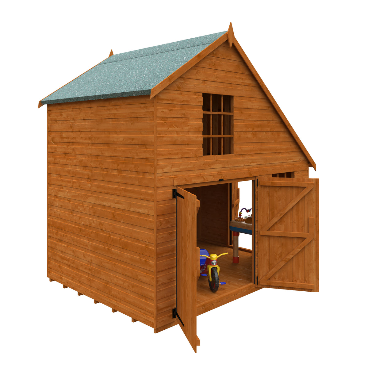 Redlands 8' x 6' Groovy Garage Playhouse | Sheds.co.uk