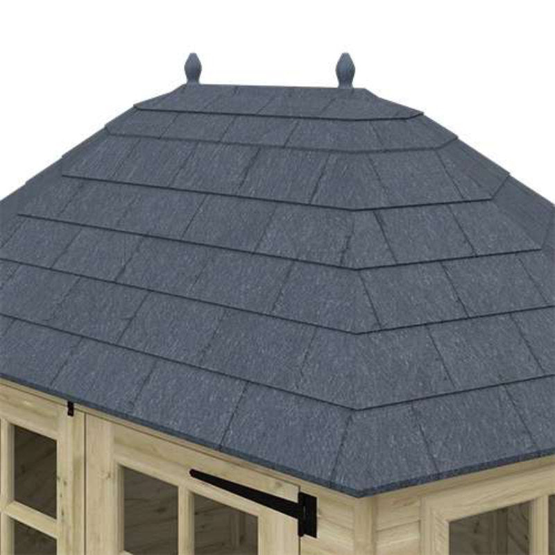 Redlands 8' x 6' Pressure Treated Octagonal Full Pane Summer House | Sheds.co.uk
