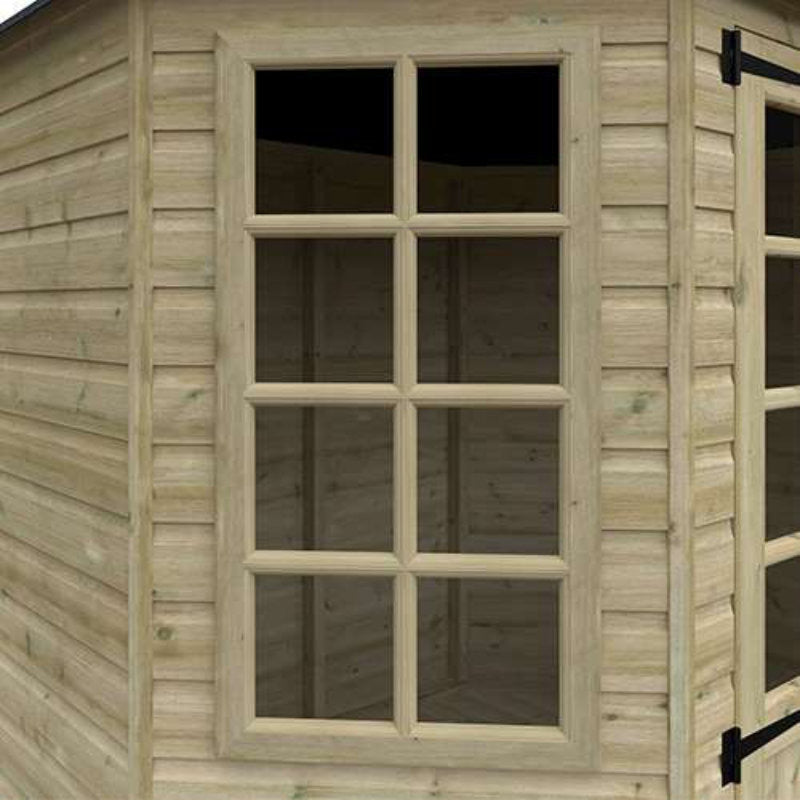 Redlands 8' x 6' Pressure Treated Octagonal Summer House | Sheds.co.uk