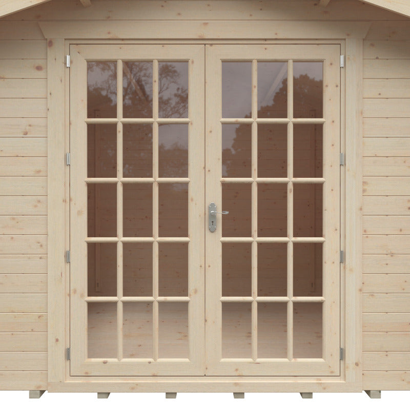Redlands 8' x 12' Philadelphia Log Cabin - 28mm | Sheds.co.uk