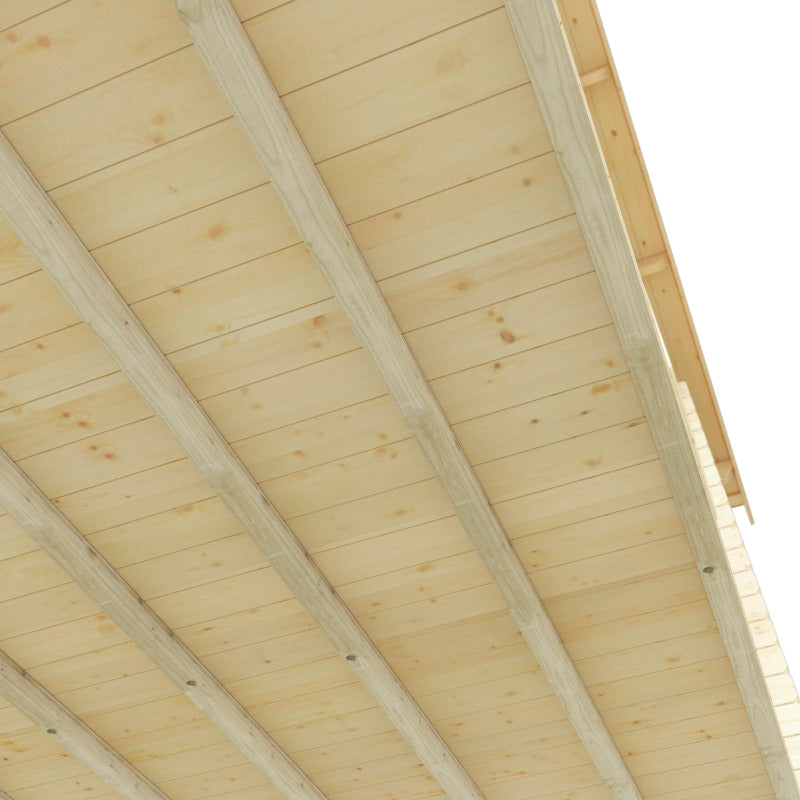 Redlands 8' x 12' Philadelphia Log Cabin - 28mm | Sheds.co.uk