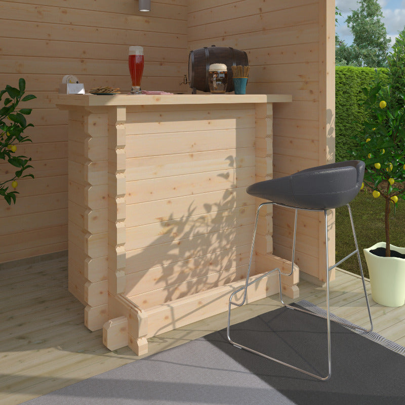 Redlands Classic Log Cabin Bar - 44mm | Sheds.co.uk