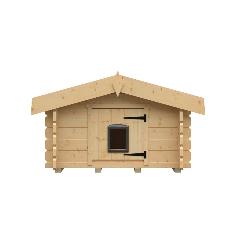 Redlands Deluxe Log Cabin Style Cat Kennel | Sheds.co.uk