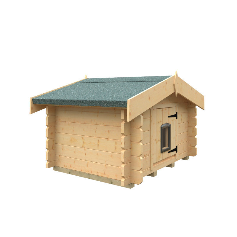 Redlands Deluxe Log Cabin Style Cat Kennel | Sheds.co.uk