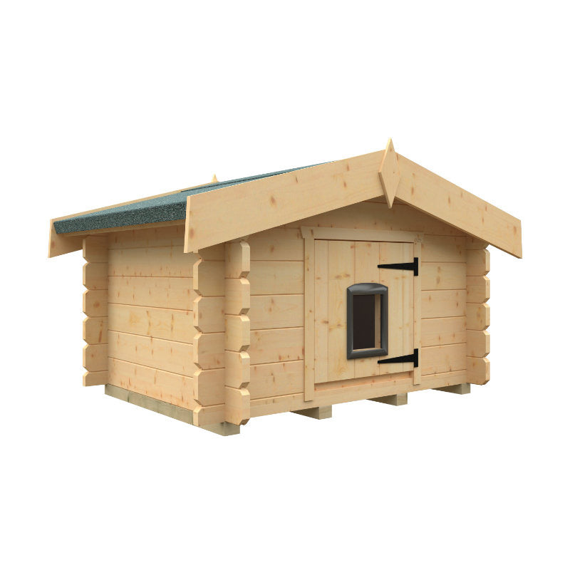 Redlands Deluxe Log Cabin Style Cat Kennel | Sheds.co.uk