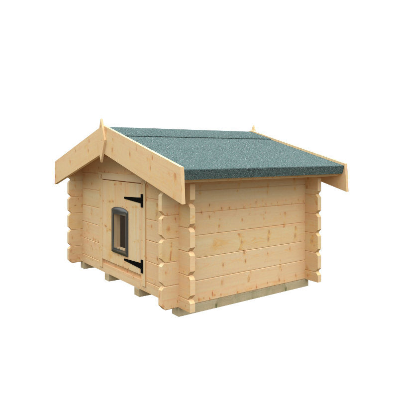 Redlands Deluxe Log Cabin Style Cat Kennel | Sheds.co.uk