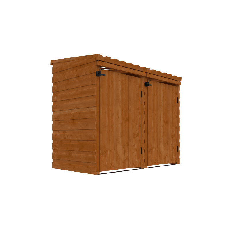 Redlands Shiplap Double Bin Store | Sheds.co.uk