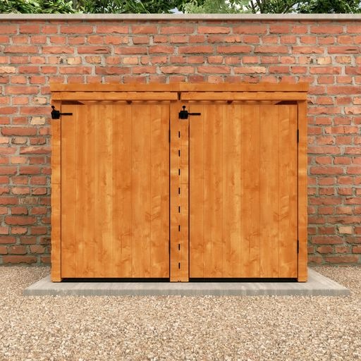 Redlands Shiplap Double Bin Store | Sheds.co.uk