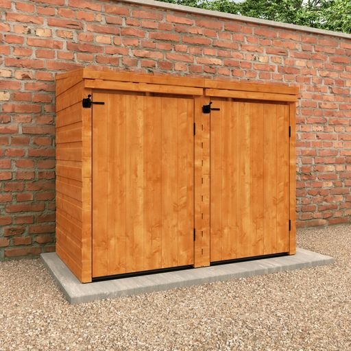 Redlands Shiplap Double Bin Store | Sheds.co.uk