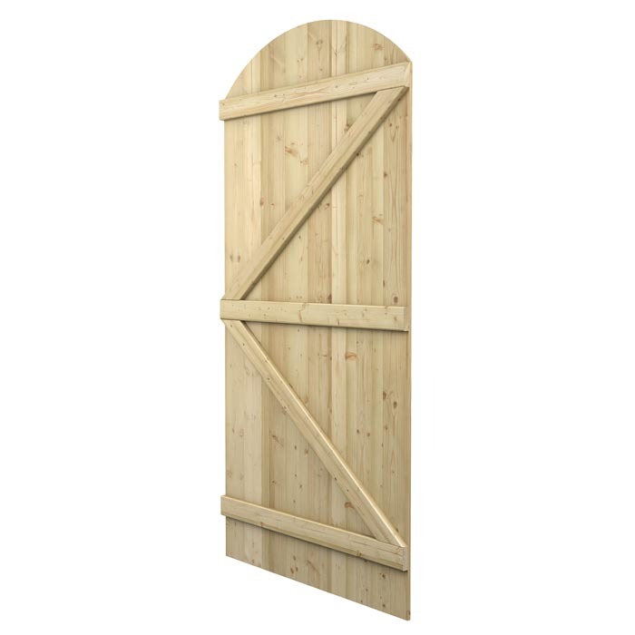Rowlinson 3' x 6' Tongue & Groove Arch Top Wooden Gate | Sheds.co.uk
