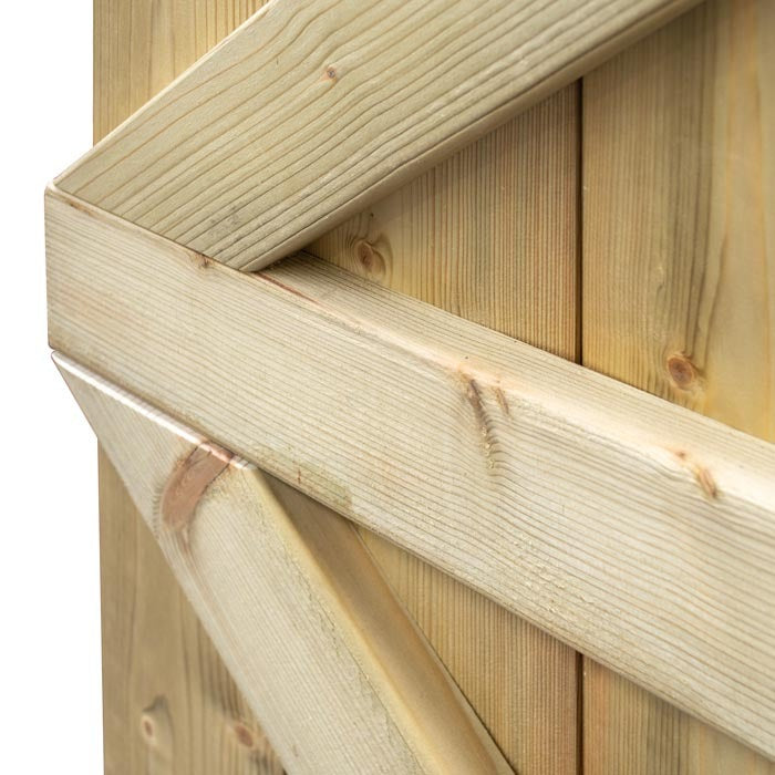 Rowlinson 3' x 6' Tongue & Groove Arch Top Wooden Gate | Sheds.co.uk
