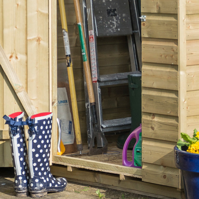 Rowlinson 4' x 3' Pressure Treated Shiplap Apex Shed | Sheds.co.uk