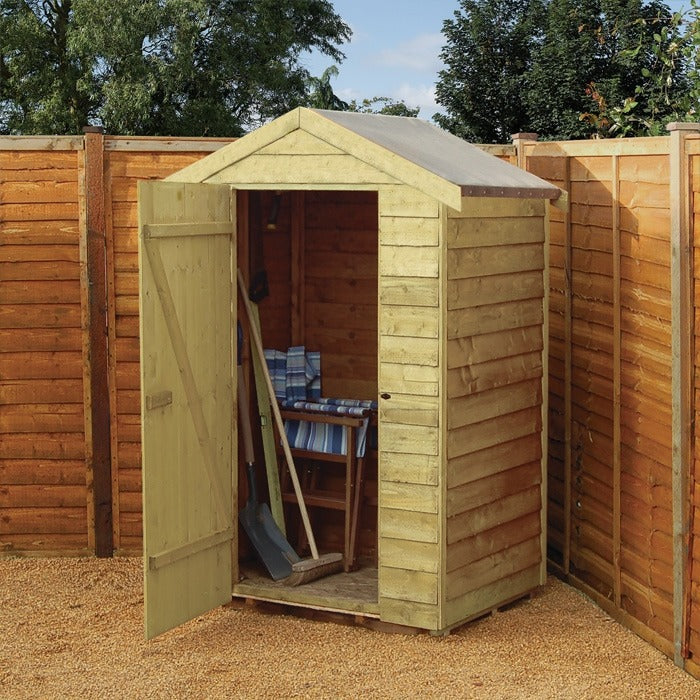Rowlinson 4' x 3' Windowless Overlap Apex Shed | Sheds.co.uk