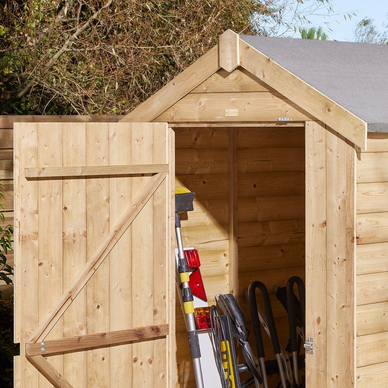 Rowlinson 4' x 4' Windowless Shiplap Apex Shed | Sheds.co.uk