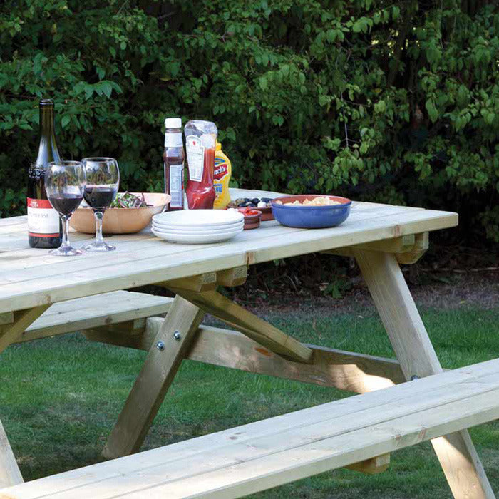 Rowlinson 6' Picnic Bench | Sheds.co.uk