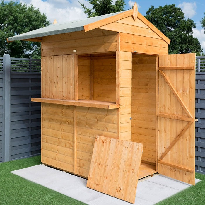 Rowlinson 6' x 6' Shiplap Garden Bar Shed | Sheds.co.uk