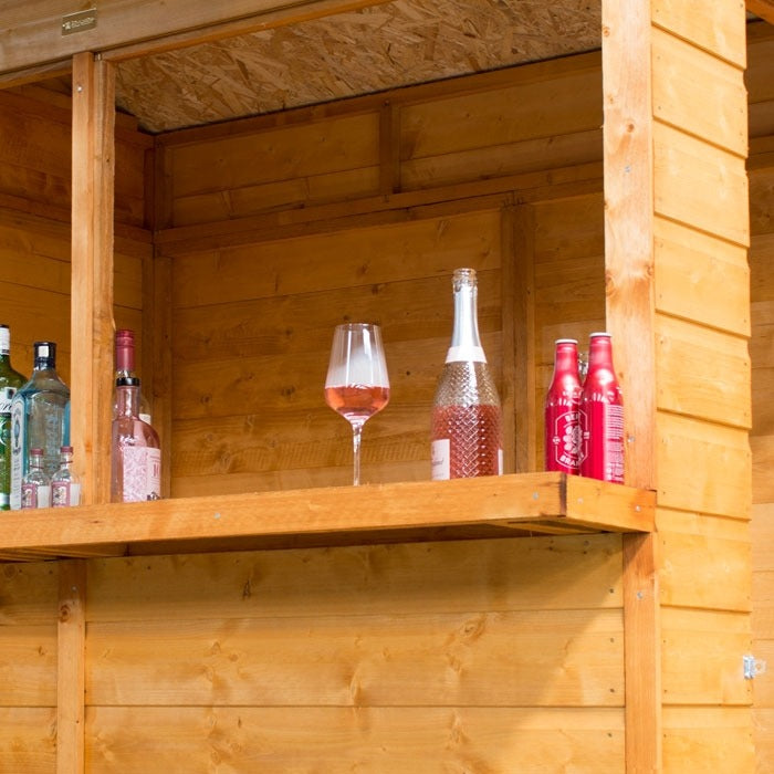 Rowlinson 6' x 6' Shiplap Garden Bar Shed | Sheds.co.uk