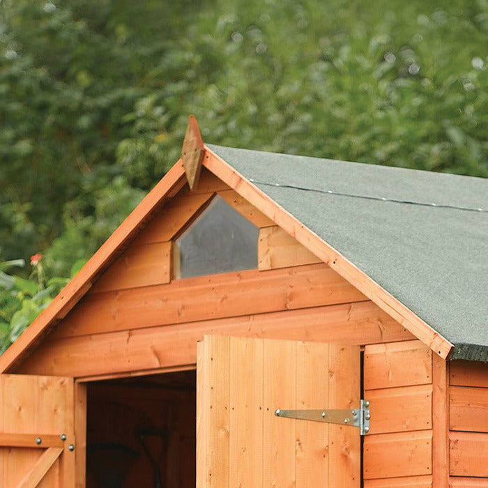 Rowlinson 8' x 6' Double Door Shiplap Apex Security Shed | Sheds.co.uk