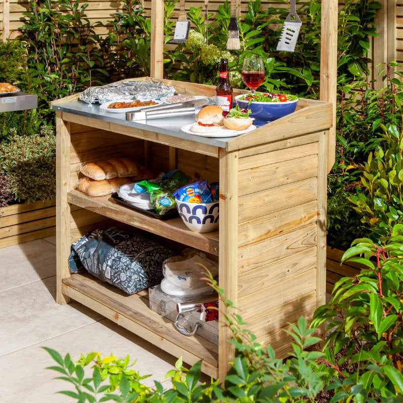 Rowlinson Barbecue Servery | Sheds.co.uk