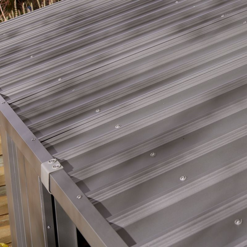 Rowlinson Brentvale 10' x 10' Premium Metal Reverse Apex Shed | Sheds.co.uk