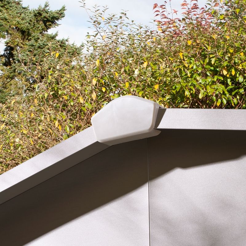 Rowlinson Brentvale 10' x 10' Premium Metal Reverse Apex Shed | Sheds.co.uk