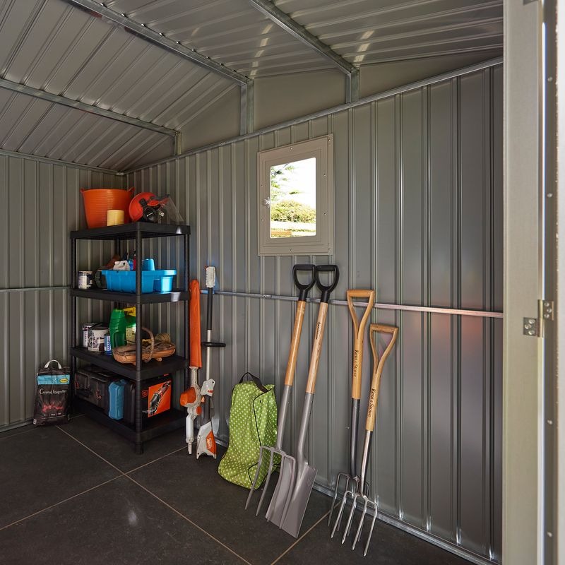 Rowlinson Brentvale 10' x 10' Premium Metal Reverse Apex Shed | Sheds.co.uk