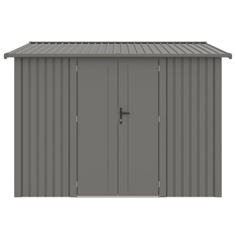 Rowlinson Brentvale 10' x 10' Premium Metal Reverse Apex Shed | Sheds.co.uk