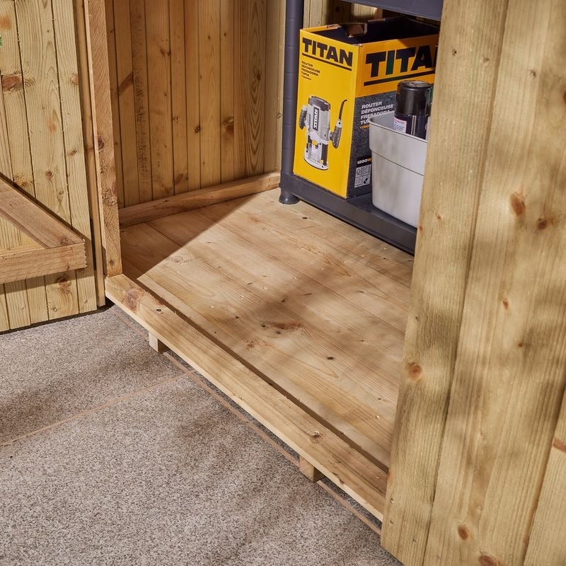 Rowlinson Heritage 4' x 3' Windowless Pressure Treated Apex Shed | Sheds.co.uk