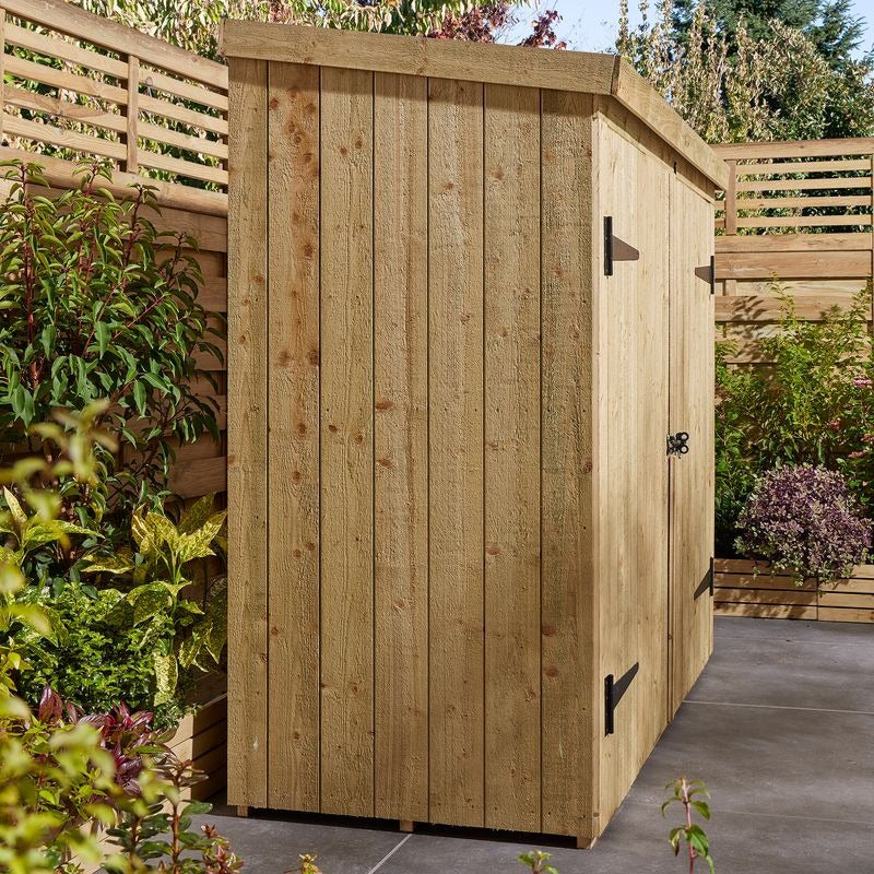 Rowlinson Heritage 6' x 3' Pressure Treated Pent Bike Shed | Sheds.co.uk
