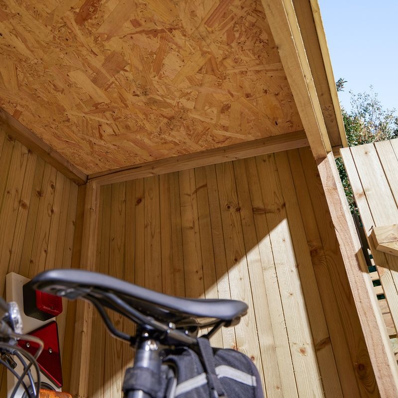 Rowlinson Heritage 6' x 3' Pressure Treated Pent Bike Shed | Sheds.co.uk