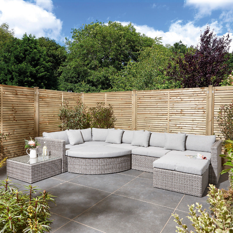 Rowlinson Marbella Multi Function Rattan Garden Furniture Set | Sheds.co.uk