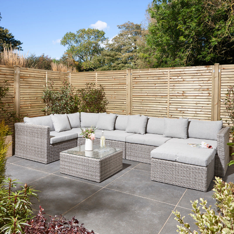 Rowlinson Marbella Multi Function Rattan Garden Furniture Set | Sheds.co.uk