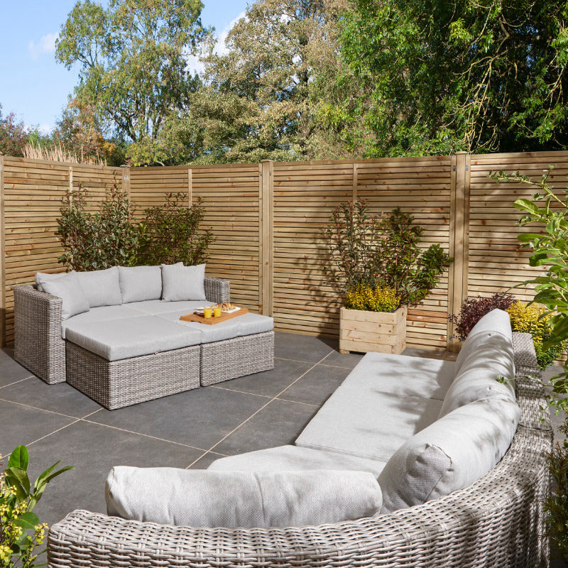 Rowlinson Marbella Multi Function Rattan Garden Furniture Set | Sheds.co.uk