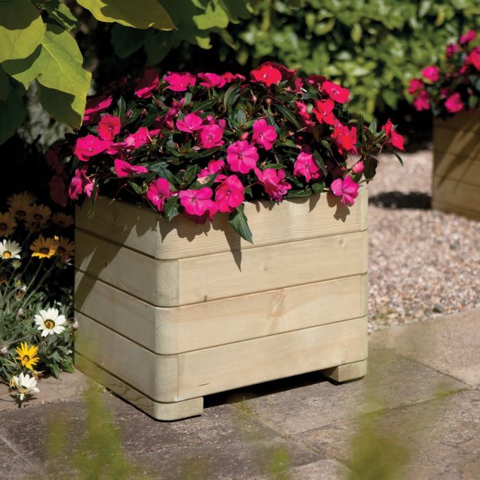 Rowlinson Marberry Square Planter | Sheds.co.uk