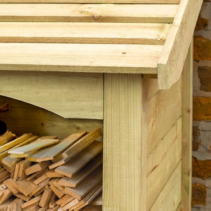 Rowlinson Pressure Treated Log Store | Sheds.co.uk