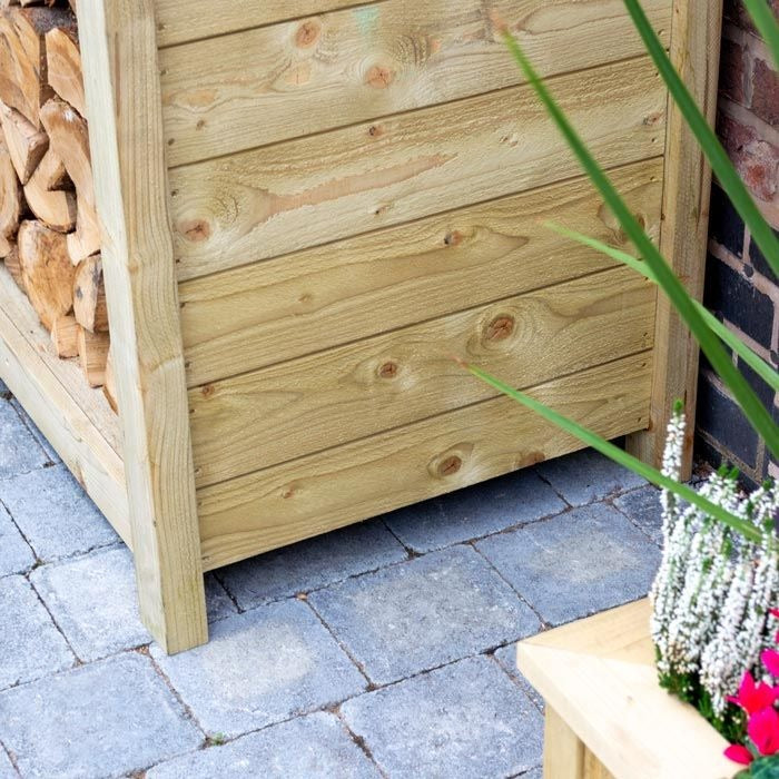 Rowlinson Pressure Treated Log Store | Sheds.co.uk