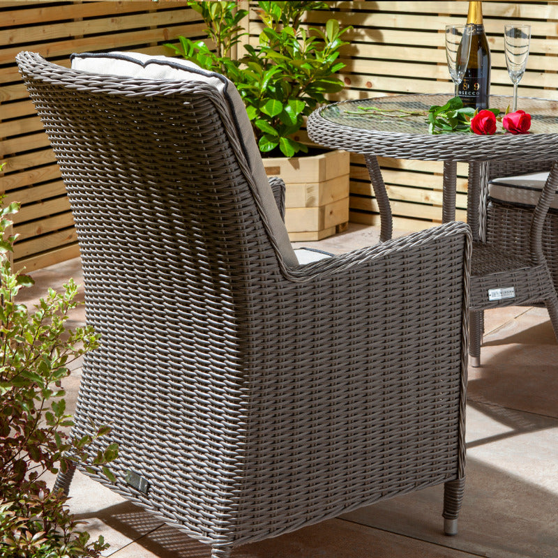 Rowlinson Prestbury Bistro Set Natural Stone | Sheds.co.uk
