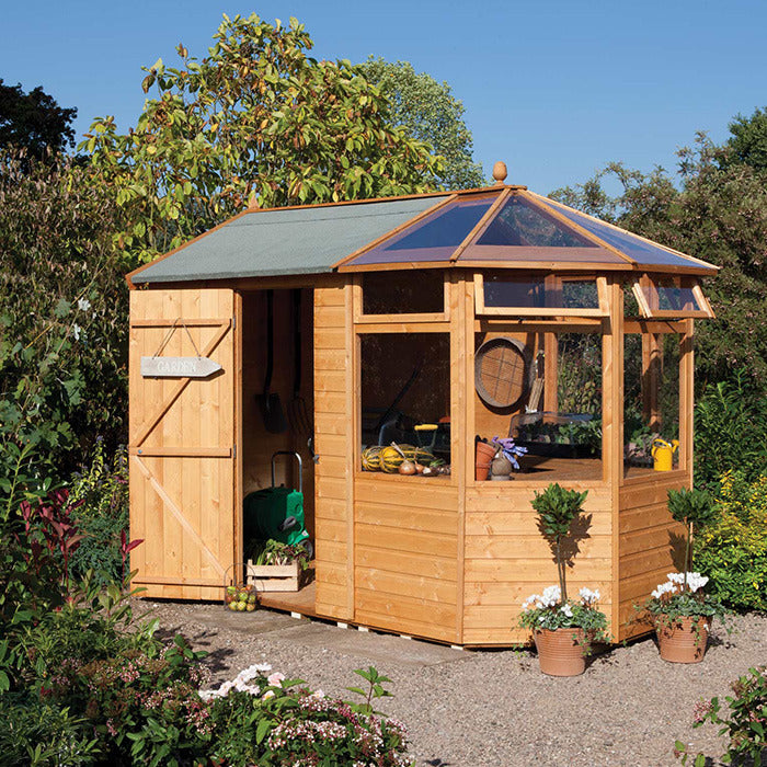 Rowlinson Shiplap Apex Potting Store | Sheds.co.uk