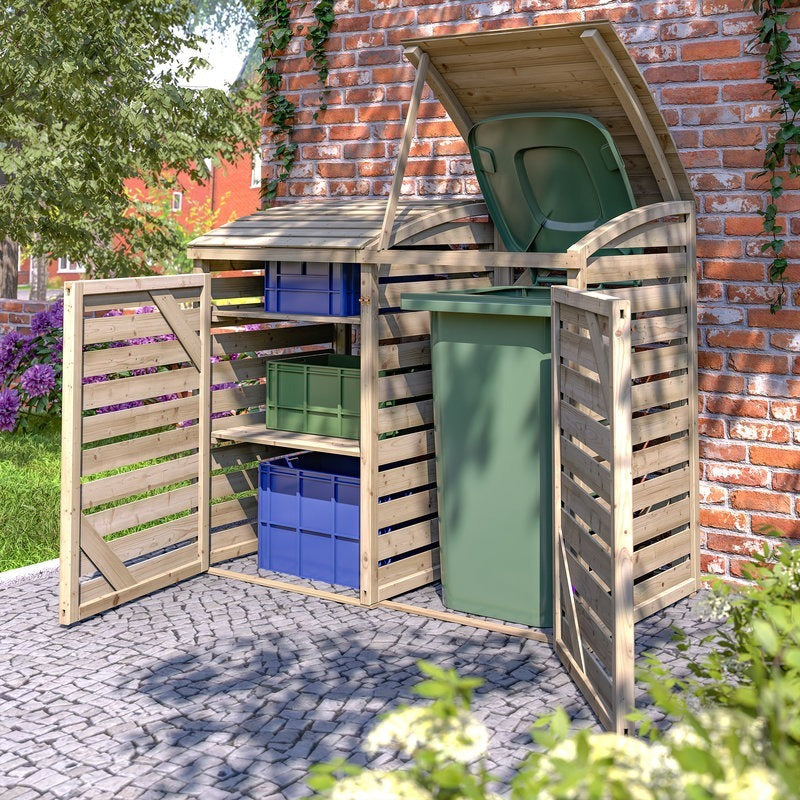 Rowlinson Single Bin Single Box Store | Sheds.co.uk